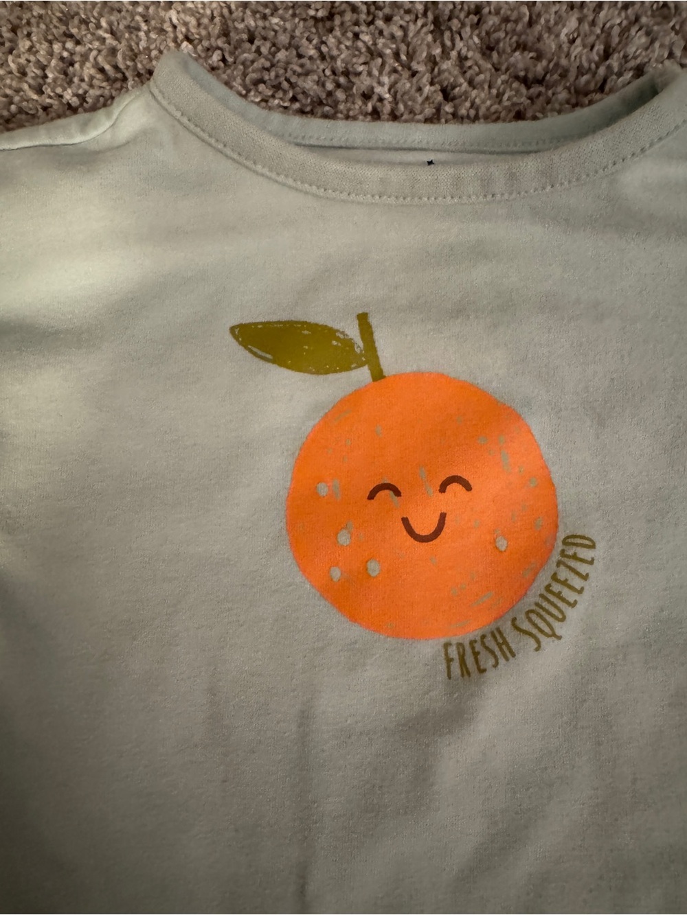 Cloud island 6-9M fresh squeezed baby romper - Picture 2 of 3